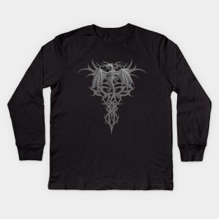 Dragon Tribal Kids Long Sleeve T-Shirt